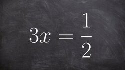 How to solve a one step equation using the division property of equality with a fraction Instructional Video