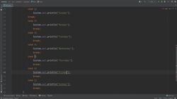 Fundamentals Of Object-Oriented Programming: Java and IntelliJ - Flow Control: Switch Statement Program - Print Weekday Based On Number Instructional Video