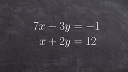 Learn how to use substitution to solve a system of equations Instructional Video