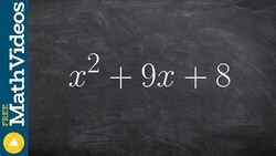 Factoring Blitz # 3 - Factoring Trinomials a = 1 Instructional Video