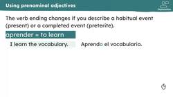 At school: prenominal adjectives Instructional Video