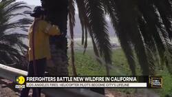 Los Angeles wildfires: Firefighters battle new wildfire in California News Clip