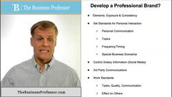Developing a Professional Brand Part 2 Instructional Video