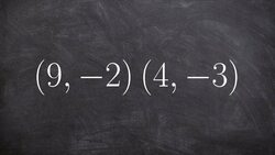 Given two points find the equation of a line using point slope Instructional Video