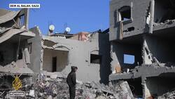 Palestinians search for their loved ones' remains under the rubble amid Israeli attacks News Clip