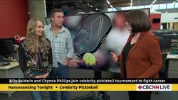 Billy Baldwin, Chynna Phillips join celebrity pickleball tournament to fight cancer News Clip