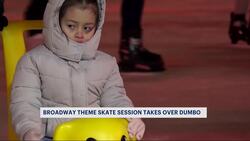 DUMBO ice skating rink brings Broadway musical to New Yorkers News Clip