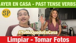 Learn Spanish Past Tense | Stay Home Stay Healthy | Limpiar Instructional Video