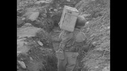 During Korean War, scenes from Battle of Old Baldy between US and Chinese Communist forces in South Korea News Clip