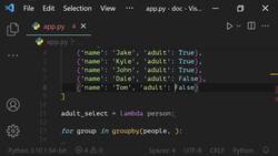 The Ultimate Guide to Python Programming With Python 3.10 - groupby() Instructional Video