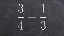 Subtracting Fractions | -3/5 - 4/5 Instructional Video