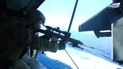 Special Technique US Marine Gunners Use to Take Down Drones at Sea Instructional Video