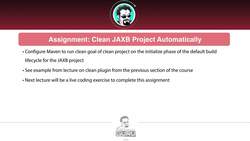 Apache Maven Beginner to Guru - Assignment-Cleaning the JAXB Project Automatically Instructional Video