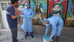 CLEAN : Coronavirus: Iraqi doctors test Baghdad residents at their door-step News Clip