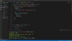 Practical GraphQL - Become a GraphQL Ninja - Accessing GraphQL Query Data From Pug - part 1 Instructional Video