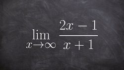 Evaluating a limit at infinity horizontal asymptote Instructional Video