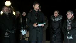 Trudeau speaks at Quebec City vigil News Clip