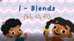Introduction to L Blends - bl, cl fl Instructional Video