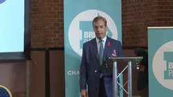 CLEAN : Farage urges British PM to form Brexit alliance listen to Trump News Clip