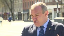 Ed Davey interview at Lib Dem campaign launch News Clip