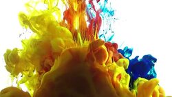 Abstract Colorful Color Spreading in Water Stock Footage