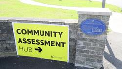 GVs outside St Fintan's Hospital in Portlaoise where there were multiple deaths after a coronavirus outbreak News Clip