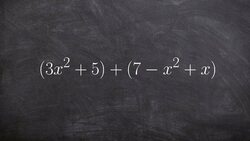 Adding polynomials not in standard form Instructional Video