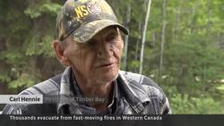 Wildfire evacuees scramble to find somewhere to stay News Clip