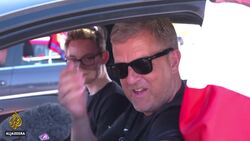 Denmark drive-in football matches attracts crowds News Clip