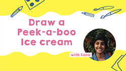 Peekaboo Ice Cream Drawing Instructional Video