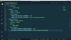 The Complete Practical Docker Guide - Adding Mongo and mongo-express Services to the docker-compose File Instructional Video
