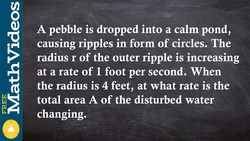 How to solve a changing area of circle with related rates Instructional Video