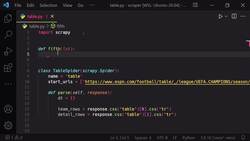 Web Scraping Tutorial with Scrapy and Python for Beginners - Building the Spider: Extract Teams Data Instructional Video