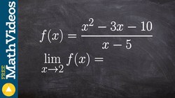 How to evaluate the limit to infinity of a rational function Instructional Video