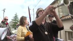 CLEAN : Environmentalists in France protest against construction of reservoirs by farmers News Clip