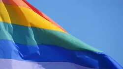 Rainbow flag in 4K Stock Footage