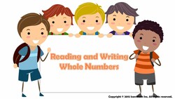 Reading and Writing Whole Numbers (Base-ten numerals) Instructional Video
