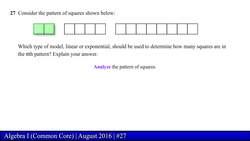 Regents Exam: Algebra I August 2016 (Problem 27 of 37) Instructional Video