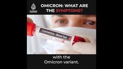 COVID variant Omicron: What are the main symptoms? News Clip