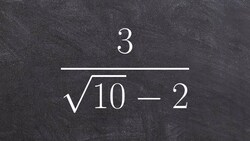 Simplify an expression by rationalizing the denominator Instructional Video