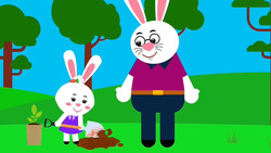 Ria plante un jeune arbre Instructional Video