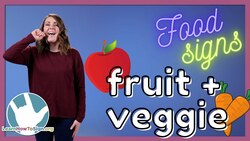 Learn Fruit and Veggie Signs in ASL | Food Signs | Pt. 2 Instructional Video