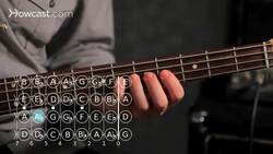 How to Play a C Sharp / D Flat Major Triad on Bass Guitar Instructional Video
