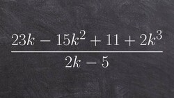 Dividing Polynomials using long division Instructional Video