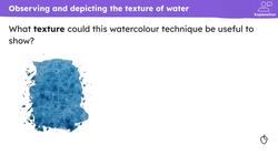 Depicting water with watercolour and collage Instructional Video
