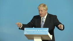 Tory leadership hopeful Johnson on Ireland border Instructional Video