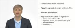 Forming an LLC Instructional Video