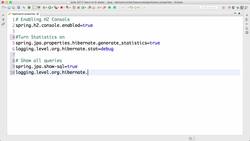 Master Hibernate and JPA with Spring Boot in 100 Steps - Step 04 - Configuring Application Properties to Enable H2 Console and Logging Instructional Video
