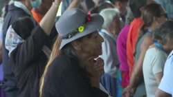 CLEAN : Pope holds prayer at shrine during pilgrimage to sacred lake in Canada News Clip