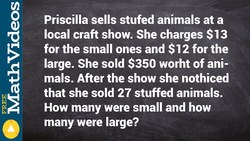 Solving a systems of equation word problem Instructional Video